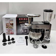 Профессиональный тестомисс Zepline ZP-135 миксер с чашей 6л из нержавеющей стали 4200 Вт.