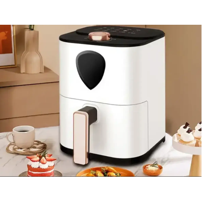 Аэрофритюрница для жарки без масла на 6л с Air Fryer Su Tai ST-606 Фритюрница на 1000Вт для кухни (белая)
