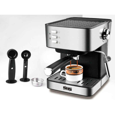 Кофемашина полуавтоматическая 850W с капучинатором DSP Espresso Coffee Maker