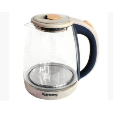 Электрический чайник стеклянный Rainberg с LED подсветкой