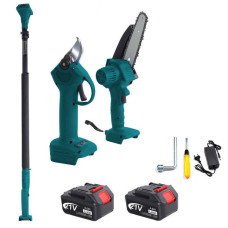 Аккумуляторный набор 3в1 для сада Секатор, Пила, высоторез