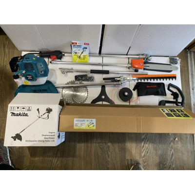 Бензокоса 4в1 Makita (кусторез, пила, коса барабан и диск)