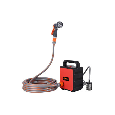 Помпа для воды аккумуляторная 2 акб, 3м-водозабора, 5м-шланга + распылитель