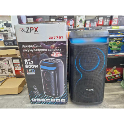 Профессиональная автономная акустическая система ZPX (BT+1MIC+USB+SD+FM)