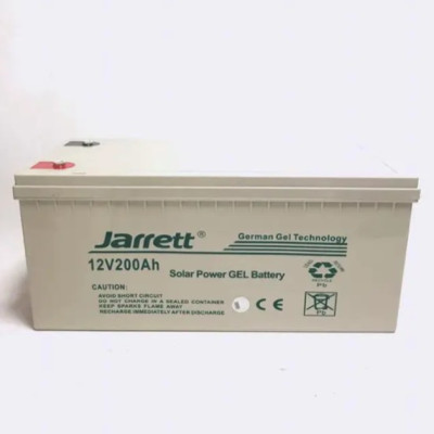 Аккумулятор Jarrett 12V 200 Ah, Тяговый гелиевый аккумулятор, Аккумуляторная батарея для ИБП