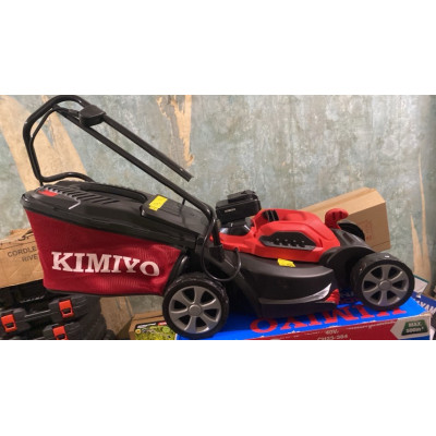 Аккумуляторная газонокосилка KIMIYO с аккумулятором в комплекте