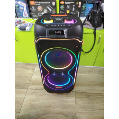 Колонка аккумуляторная портативная ZXX partybox 1000 ватт RMS c радиомикрофонами (USB/BT/FM/TWS)