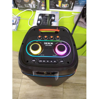 Колонка аккумуляторная портативная ZXX partybox 1000 ватт RMS c радиомикрофонами (USB/BT/FM/TWS)