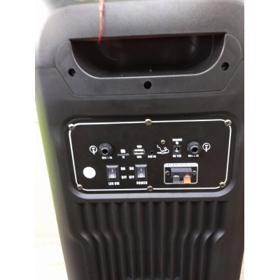 Колонка аккумуляторная портативная ZXX partybox 1000 ватт RMS c радиомикрофонами (USB/BT/FM/TWS)