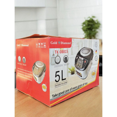 Многофункциональная мультиварка Gold Diamond, фритюрница, рисоварка 5L 2000 Вт