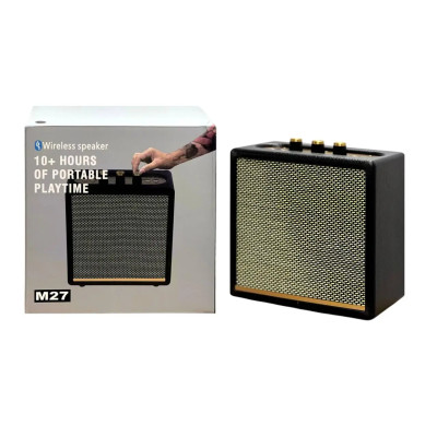 Акустика в ретро стиле M27 Bluetooth колонка портативная BT5.4,USB/AUX/TF