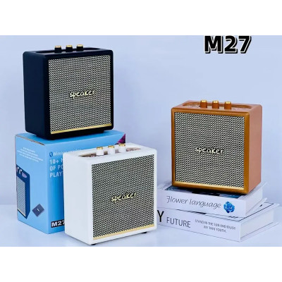 Акустика в ретро стиле M27 Bluetooth колонка портативная BT5.4,USB/AUX/TF