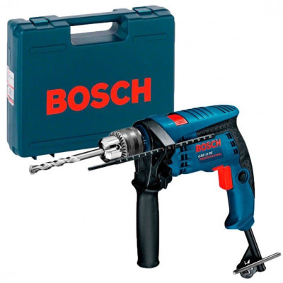 Дрель ударная Bosch GSB 13 RE + набор в Кейсе