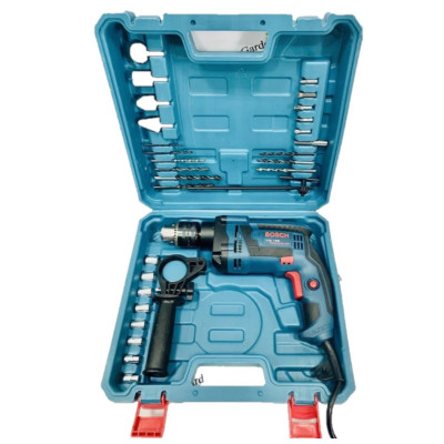 Дрель ударная Bosch GSB 13 RE + набор в Кейсе