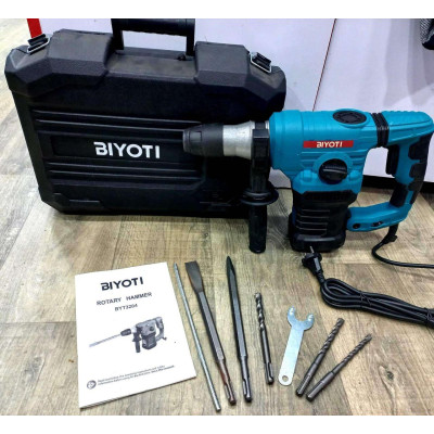 Перфоратор бочковой профессиональный BIYOTI HSM-54000 (2000 Вт, 5 Дж) в Кейсе