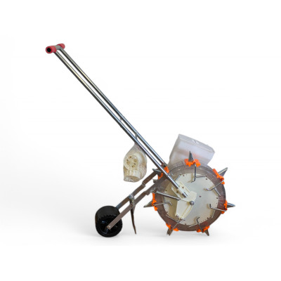 Ручная сеялка однобункерная точного высева на 7 высевающих сопел для кукурузы, гороха, нута, других бобовых