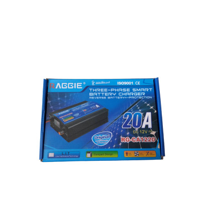 Зарядное устройство для автомобильного аккумулятора Raggie 12V, 20A