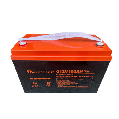 Аккумулятор Turkish Solar 12V100 Ah, Тяговый гелиевый аккумулятор, для котла и солнечных панелей