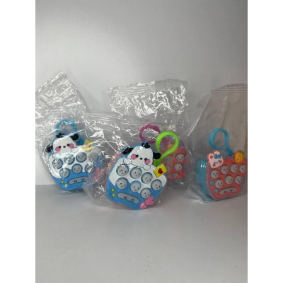 Детская игрушка-брелок Pop It антистресс, интерактивная, карманная игра Поп Ит