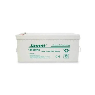 Аккумулятор Jarrett 12V 250 Ah, Тяговый гелиевый аккумулятор, Аккумуляторная батарея для ИБП