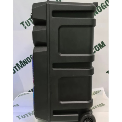 Акустична акумуляторна колонка з мікрофоном12 дюймів (USB/FM/BT/LED) KIMISO QS-1208 BT