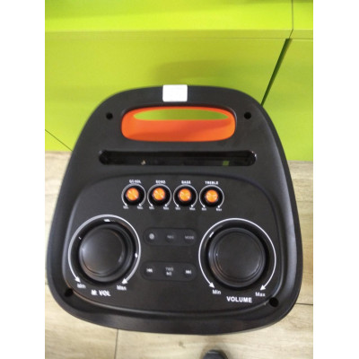 Колонка аккумуляторная портативная ZXX partybox 5509 c радиомикрофоном (USB/BT/FM/TWS)