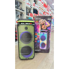 Колонка портативная аккумуляторная NDR-X898 c микрофонами (USB/BT/FM/TWS)