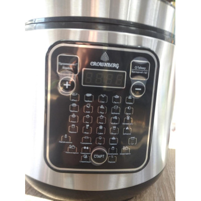 Многофункциональная мультиварка, пароварка, рисоварка Сrowenberg 30 программ 1000 Вт