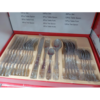 Набор столовых предметов, фраже Top Kitchen 24 предмета, столовый набор из нержавеющей стали