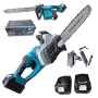 Аккумуляторная бесщёточная цепная пила Electric Saw с двумя аккамуляторами 42V/4Ah