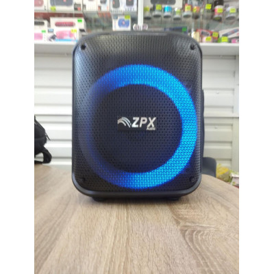 Портативная колонка ZPX party сабвуфер с пультом 250W+LED подсветка