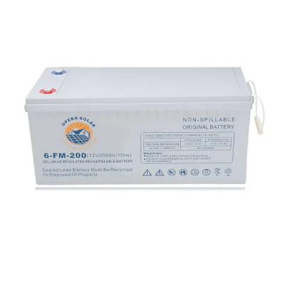 Аккумулятор Opera solar 12V 200 Ah, Тяговый гелиевый аккумулятор, Аккумуляторная батарея для ИБП