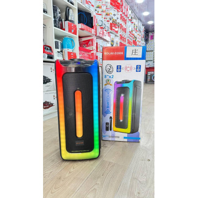 Колонка аккумуляторная KOLAV D-2806 c радиомикрофоном (USB/BT/FM/TWS)