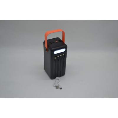 Портативная мобильная батарея повышенной емкости c солнечной панелью Powerbank 80000 mAh