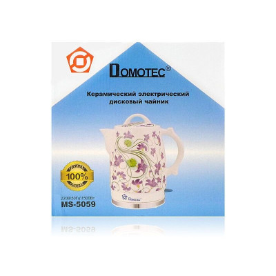 Электрочайник керамический 2,0л 1500Вт Domotec MS-5059