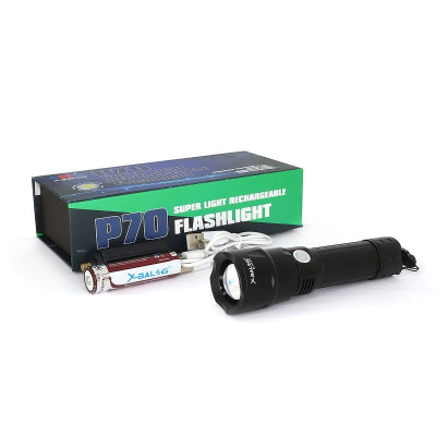 Фонарь полицейский micro USB Bailong 1x18650