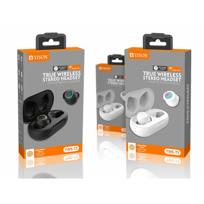 Гарнитура Double с кейсом Bluetooth YSON DOUBLE-TWS-T3