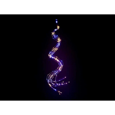 Гирлянда медная проволока Конский хвост 2,0м 20 нитей 400LED (синий) COPPER-WIRE-400B-2