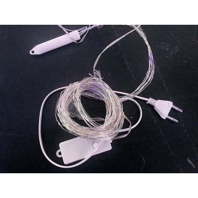 Гірлянда мідний дріт Кінський хвіст 3,0м 300LED (синій) COPPER-WIRE-300B-2