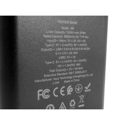 Внешний аккумулятор (power bank) Hoco 10000мАч