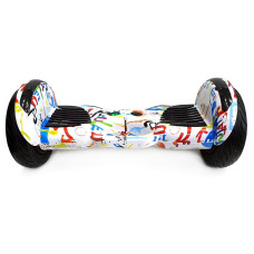 Гироборд 11 дюймов цвет 07 (Граффити белое) Bluetooth App автобаланс АКБ Samsung GYR-11-AB-COL07