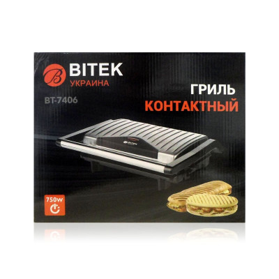 Гриль контактный 750Вт BITEK BT-7406