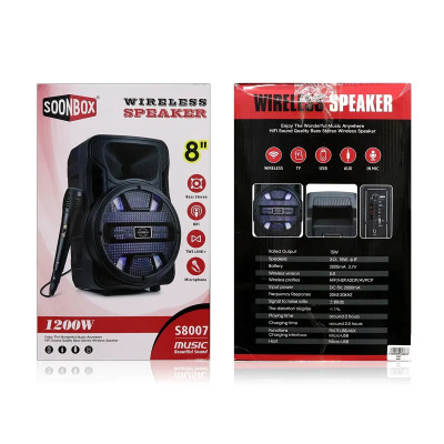 Колонка музыкальная портативная Bluetooth Soonbox S8007