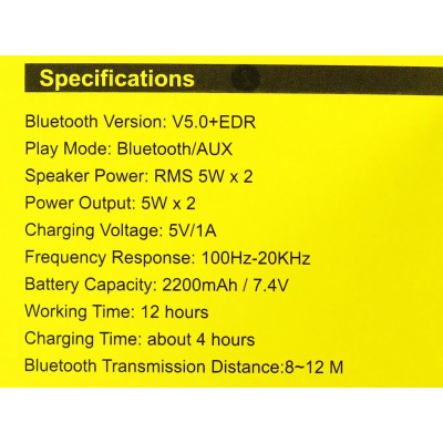 Минидинамик Bluetooth AWEI Y669