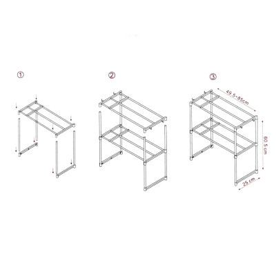 Полка органайзер для микроволновки MicroWave Organizer No2028