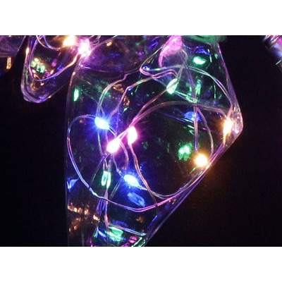 Гирлянда медный провод Лампочка пирамида 8см 1,5м 3,0м 10,0м 150LED (микс) COPPER-BALL-150M-5