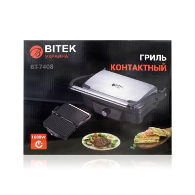 Гриль контактный 1600Вт BITEK