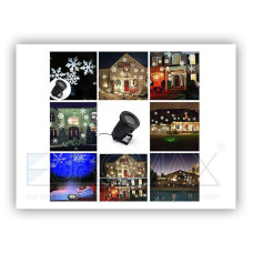 Проектор новогодний 12 картриджей PIC-07-12