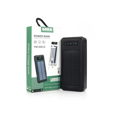 Внешний аккумулятор (power bank) 50000mAh (16000mAh) Boro YM-526-D