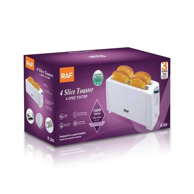 Тостер 220В 1200Вт 4 Slices RAF R265